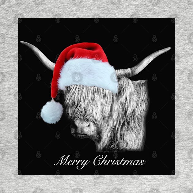 Highland Cow at Christmas by Jane Braat